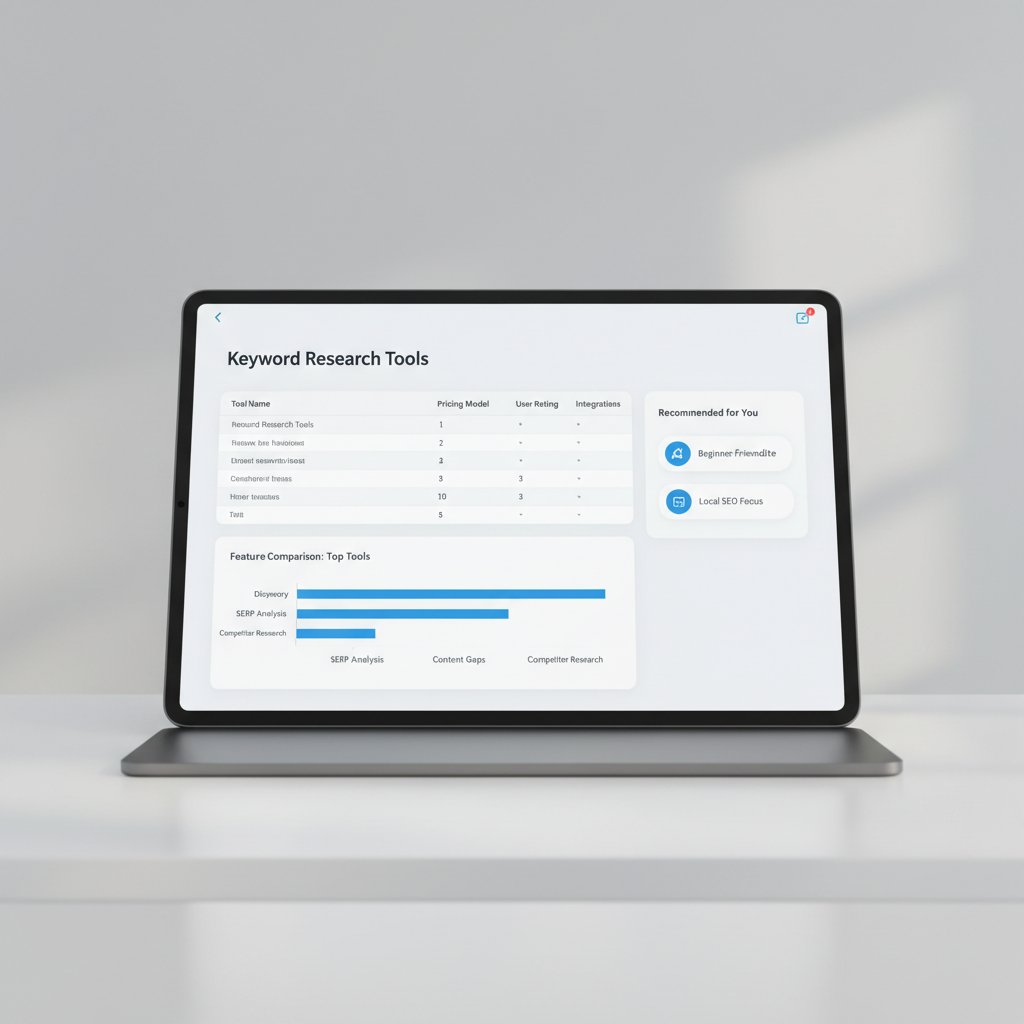 seo strategy template — Choosing the right keyword research tools