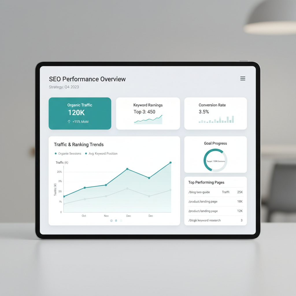 seo strategy template — Tracking and measuring SEO success