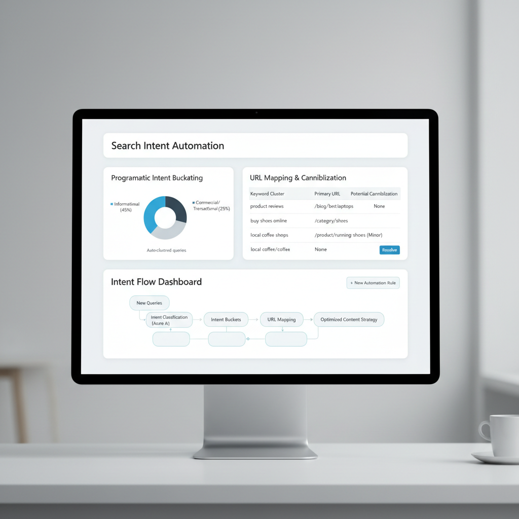Automating search intent classification and clustering