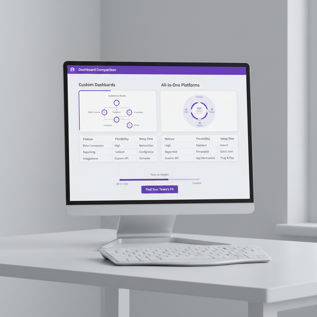 Comparing custom dashboards with all-in-one platforms