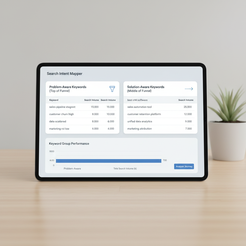 Mapping search intent across the software buyer journey
