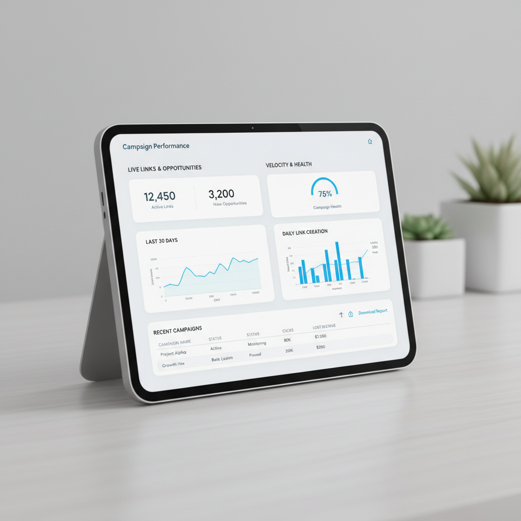 automated link building — Monitoring, reporting, and scaling your link campaigns
