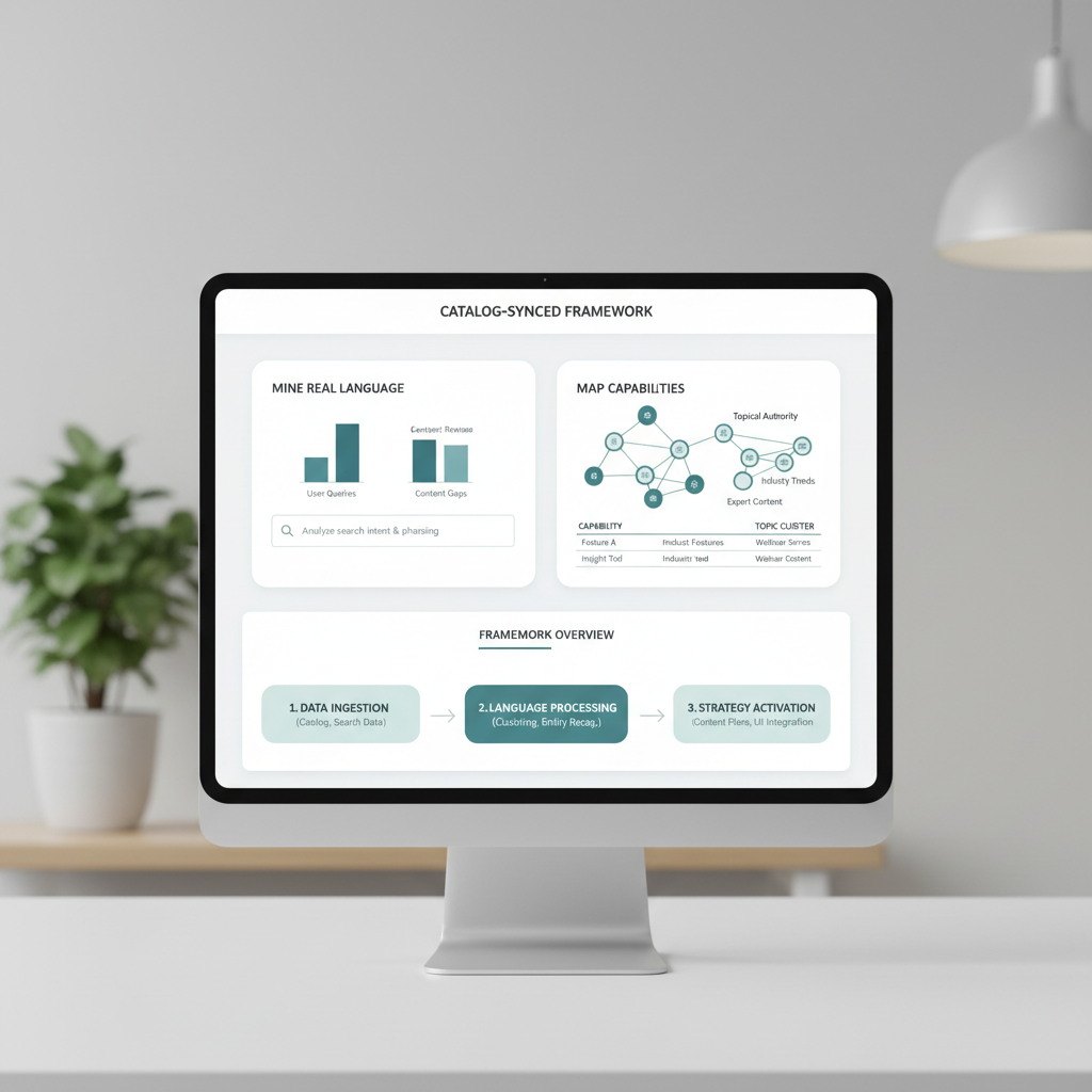 The catalog-synced framework for building topical authority