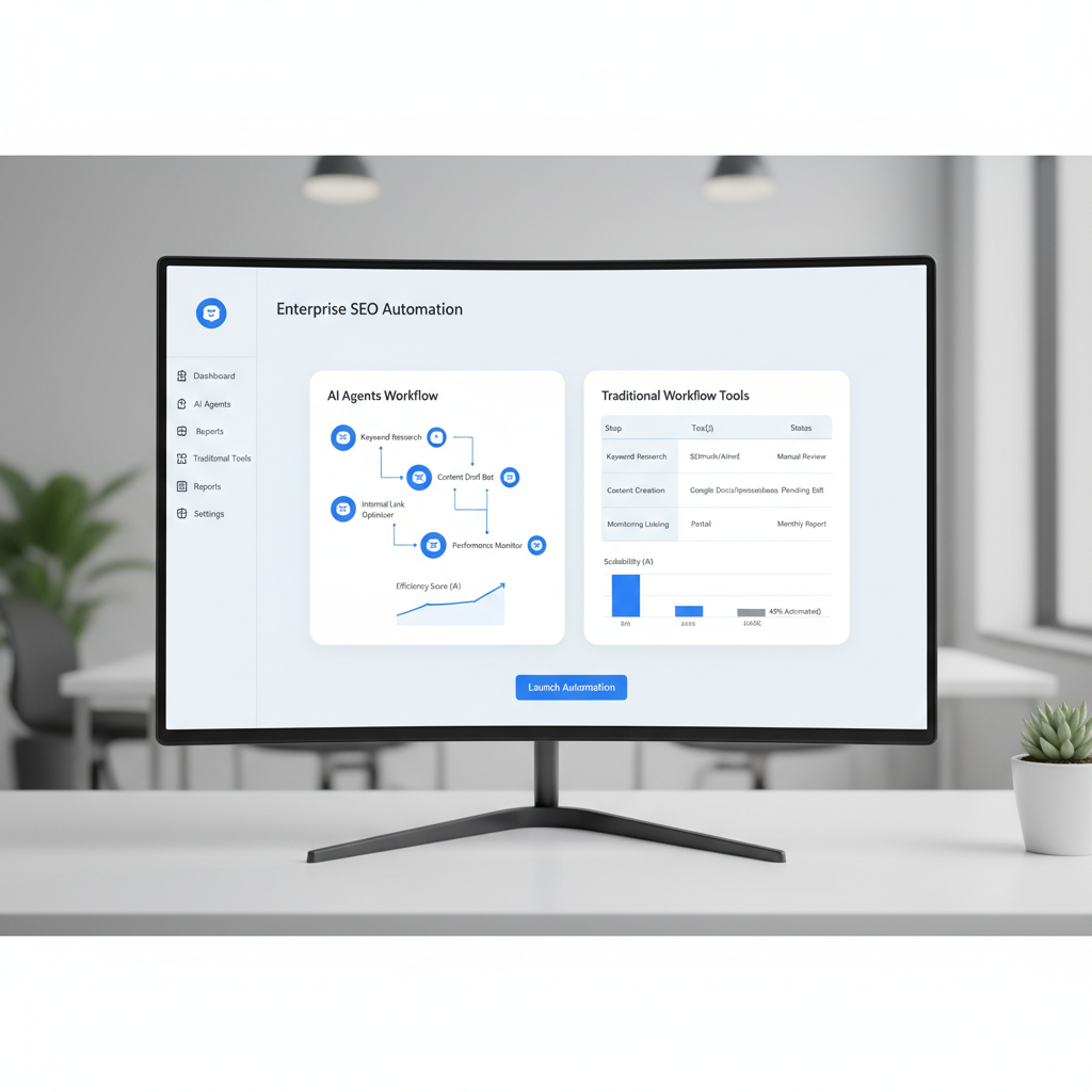 enterprise seo workflows automation — Ai agents vs traditional workflow tools: what scales best?