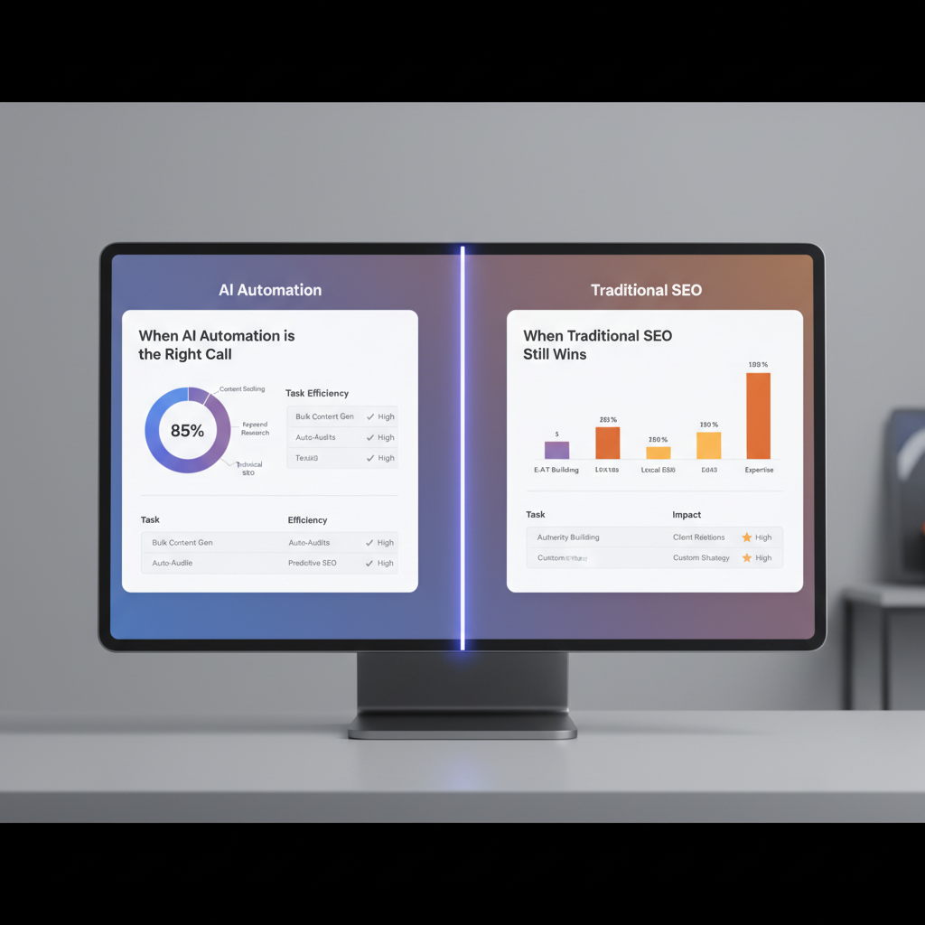 Ai Seo Automation vs Traditional Seo Agencies: The verdict: speed versus custom strategy