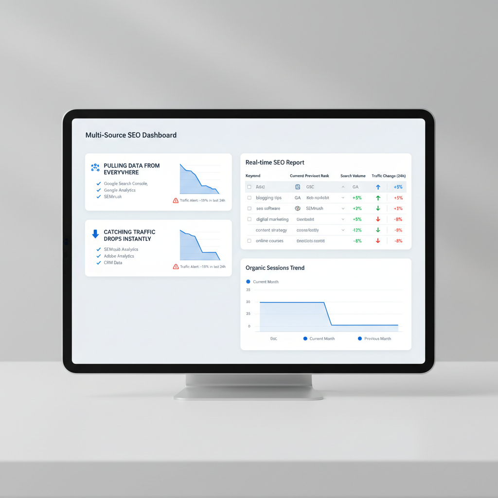 Building multi-source dashboards with Real-time SEO reporting